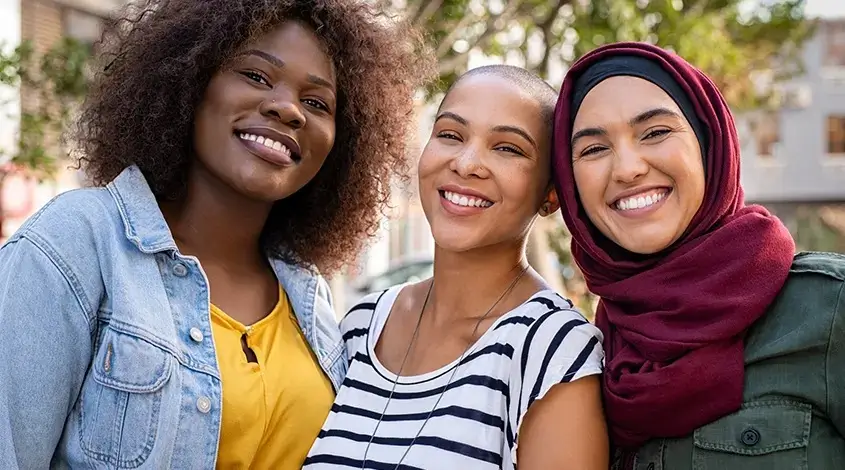 group of diverse young adults
