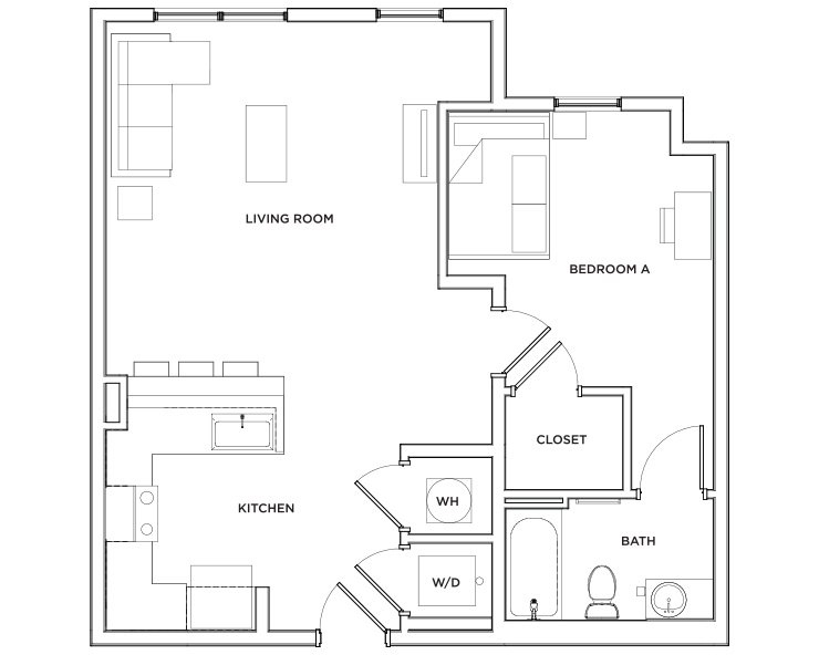 Alps - 1x1 Floor plan