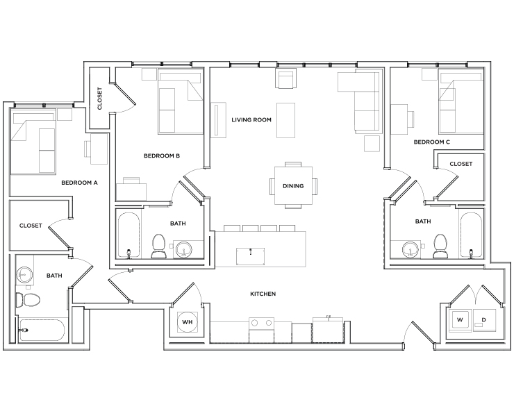 Cobbham - 3x3 Floor plan