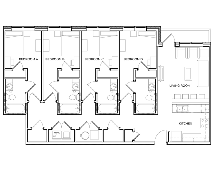 Derby - 4x4 Floor plan