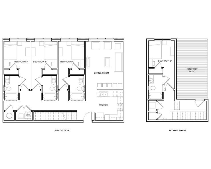 Fulham - 4x4 Floor plan