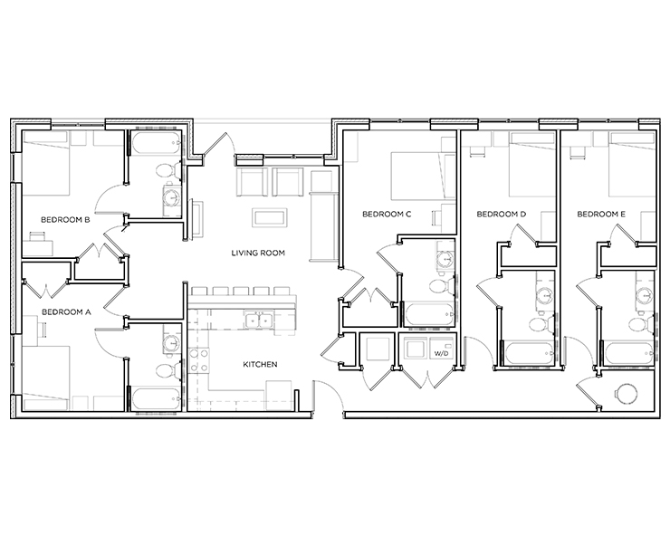 Gramercy - 5x5 Floor plan