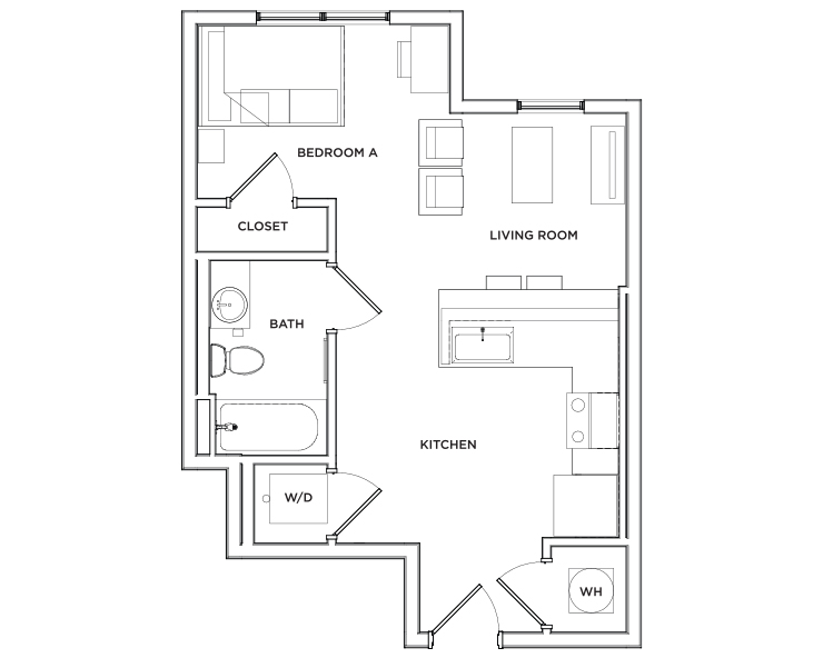 Sherwood - Studio Floor plan