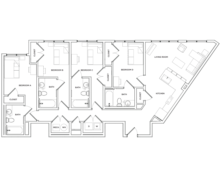 Dearing - 4x4 Floor plan