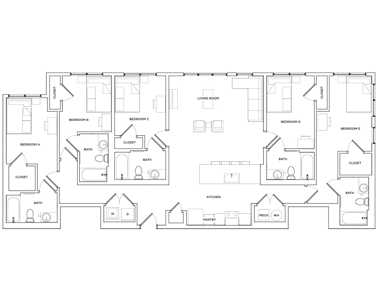 Park II - 5x5 Floor plan