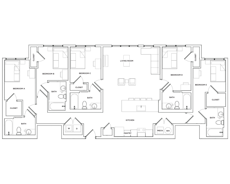 Park I - 5x5 Floor plan