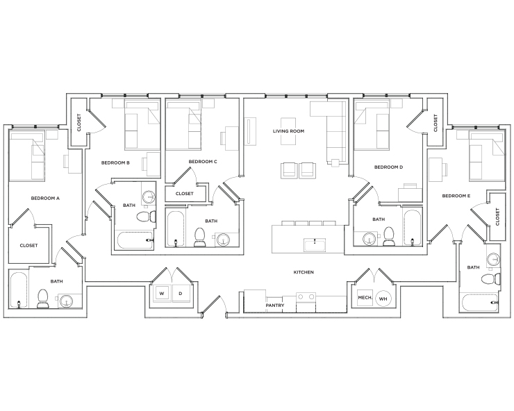 Ponce - 5x5 Floor plan